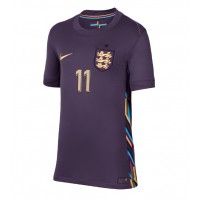 Camiseta Inglaterra Phil Foden #11 Segunda Equipación Replica Eurocopa 2024 para mujer mangas cortas